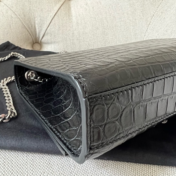 Saint Laurent YSL Kate Medium Croc Embossed Tassel bag crossbody/shoulder - Picture 5 of 13